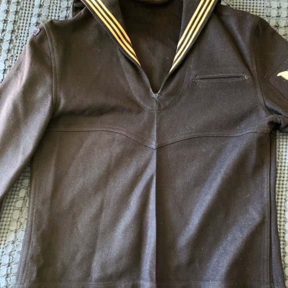 Vintage NAVY WWII wool two piece uniform MCB 10 13 button pants - Picture 2 of 8